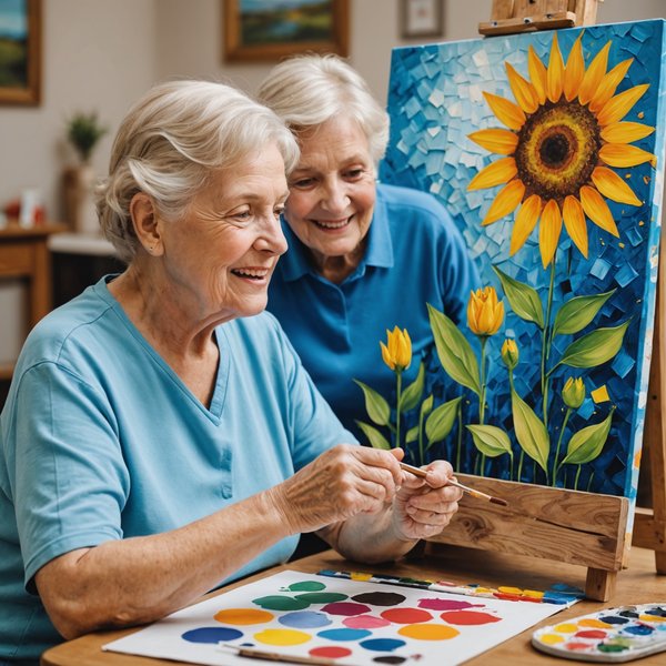 Quels sont les bienfaits de la peinture sur toile pour la santé émotionnelle et cognitive des seniors ?